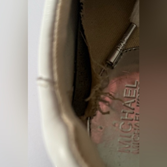 Michael Kors Allie Stride Trainer Bright White Sneakers Women sizes 6 EUC - Picture 7 of 8